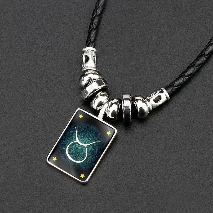 Wholesale Twelve Constellation Pendant Necklaces